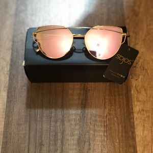 Gold/Purple Sojos Sunglasses